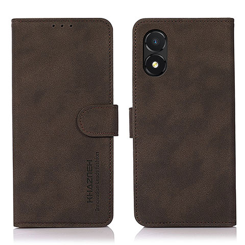 Funda de Cuero Cartera con Soporte Carcasa D01Y para Huawei Honor X5 Marron