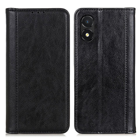 Funda de Cuero Cartera con Soporte Carcasa D03Y para Huawei Honor X5 Negro