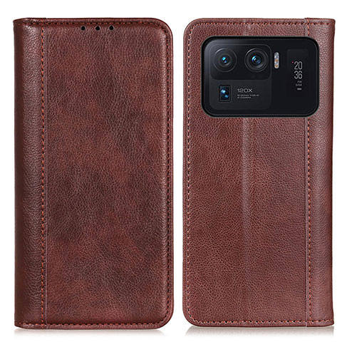 Funda de Cuero Cartera con Soporte Carcasa D03Y para Xiaomi Mi 11 Ultra 5G Marron