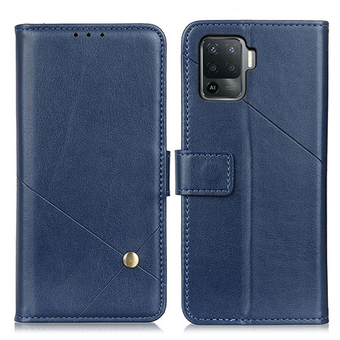 Funda de Cuero Cartera con Soporte Carcasa D04Y para Oppo A94 4G Azul