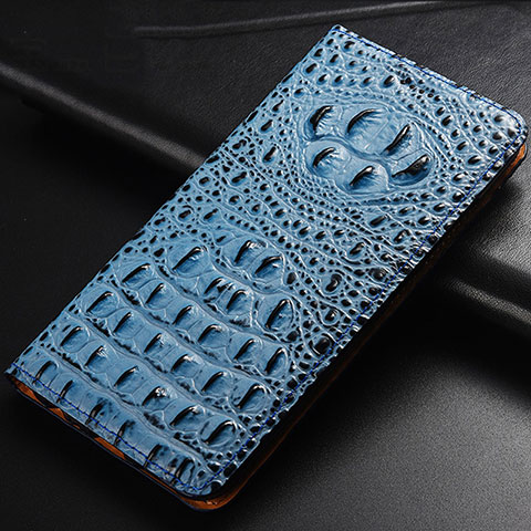 Funda de Cuero Cartera con Soporte Carcasa H01P para Apple iPhone 11 Pro Azul Cielo