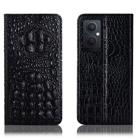 Funda de Cuero Cartera con Soporte Carcasa H01P para OnePlus Nord N20 5G Negro