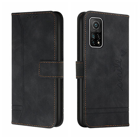 Funda de Cuero Cartera con Soporte Carcasa H01X para Xiaomi Mi 10T 5G Negro