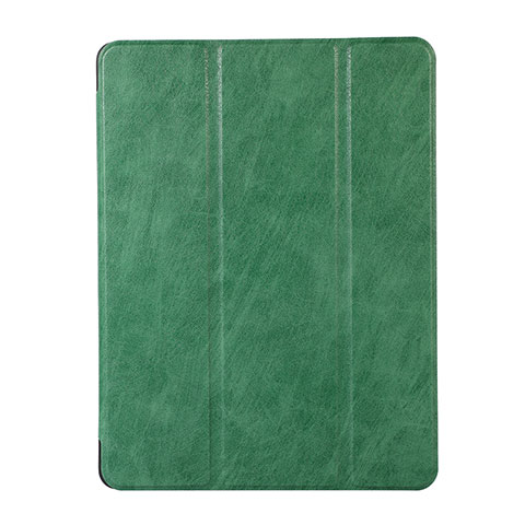 Funda de Cuero Cartera con Soporte Carcasa H02 para Apple iPad Mini 4 Verde