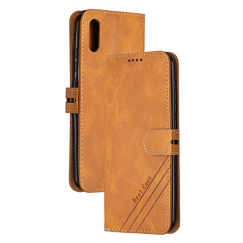 Funda de Cuero Cartera con Soporte Carcasa H02X para Xiaomi Redmi 9AT Marron Claro