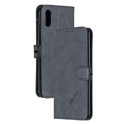 Funda de Cuero Cartera con Soporte Carcasa H02X para Xiaomi Redmi 9AT Negro