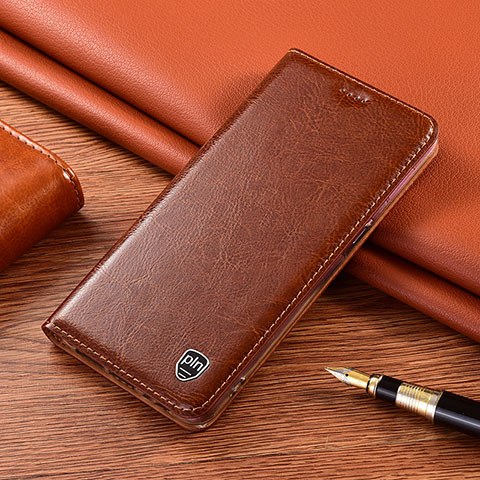 Funda de Cuero Cartera con Soporte Carcasa H04P para Sony Xperia 10 Plus Marron