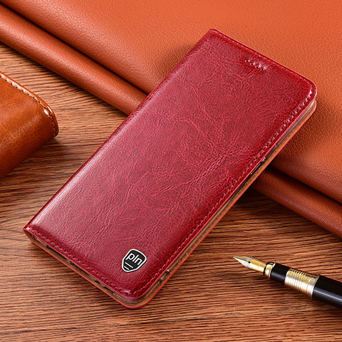 Funda de Cuero Cartera con Soporte Carcasa H04P para Xiaomi Mi 11T 5G Rojo