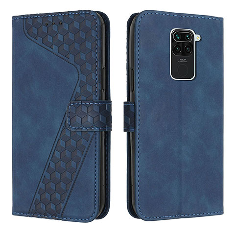 Funda de Cuero Cartera con Soporte Carcasa H04X para Xiaomi Redmi 10X 4G Azul