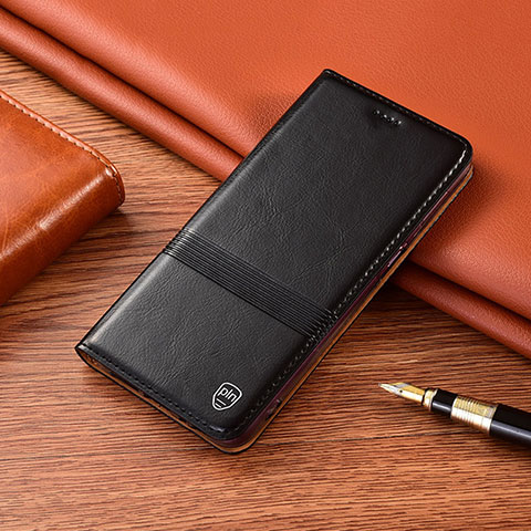 Funda de Cuero Cartera con Soporte Carcasa H05P para Xiaomi Redmi Note 10 Pro 5G Negro