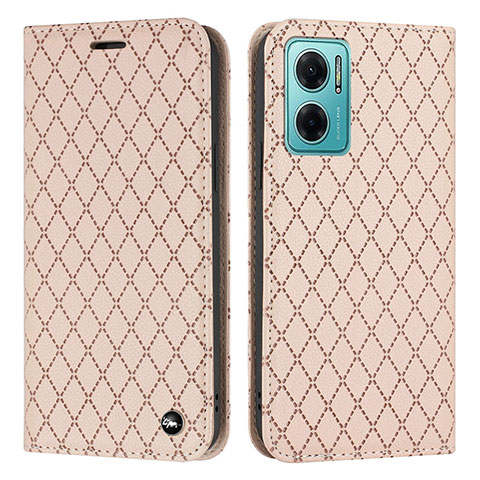 Funda de Cuero Cartera con Soporte Carcasa H05X para Xiaomi Redmi Note 11E 5G Oro