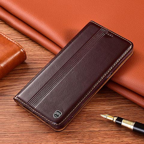 Funda de Cuero Cartera con Soporte Carcasa H06P para Xiaomi Mi 11X 5G Marron