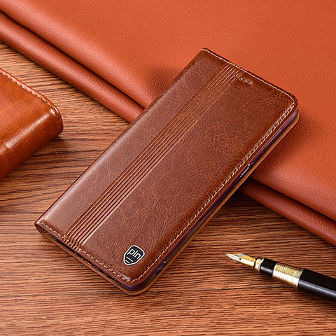 Funda de Cuero Cartera con Soporte Carcasa H06P para Xiaomi Mi Mix 4 5G Marron Claro