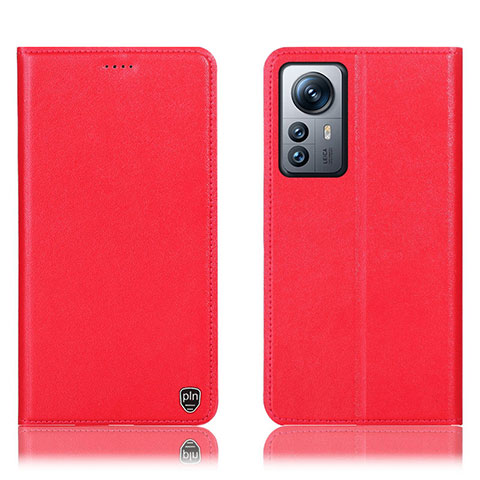 Funda de Cuero Cartera con Soporte Carcasa H07P para Xiaomi Mi 12 5G Rojo