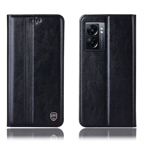 Funda de Cuero Cartera con Soporte Carcasa H09P para OnePlus Nord N300 5G Negro