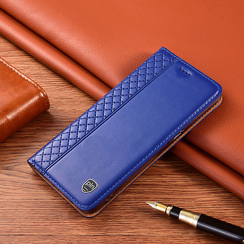 Funda de Cuero Cartera con Soporte Carcasa H10P para Xiaomi Mi Note 10 Lite Azul