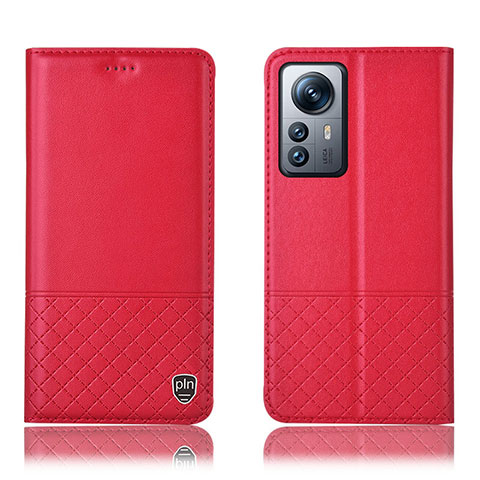 Funda de Cuero Cartera con Soporte Carcasa H11P para Xiaomi Mi 12 Lite 5G Rojo