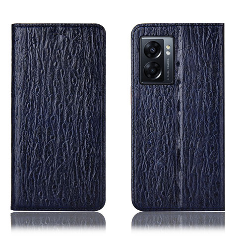 Funda de Cuero Cartera con Soporte Carcasa H18P para OnePlus Nord N300 5G Azul