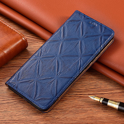 Funda de Cuero Cartera con Soporte Carcasa H18P para Samsung Galaxy A04s Azul