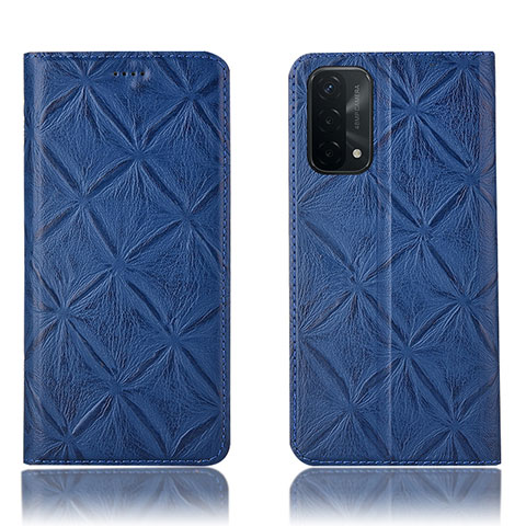 Funda de Cuero Cartera con Soporte Carcasa H19P para OnePlus Nord N200 5G Azul