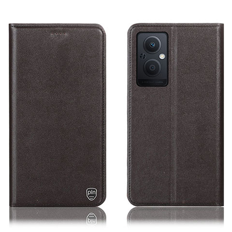 Funda de Cuero Cartera con Soporte Carcasa H21P para OnePlus Nord N20 5G Marron