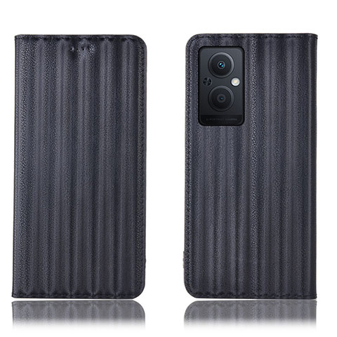 Funda de Cuero Cartera con Soporte Carcasa H23P para Oppo Reno7 Lite 5G Negro