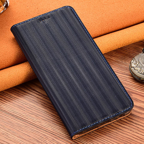 Funda de Cuero Cartera con Soporte Carcasa H23P para Samsung Galaxy A30 Azul