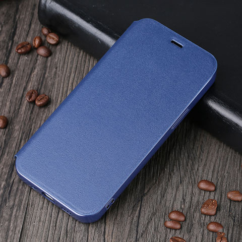 Funda de Cuero Cartera con Soporte Carcasa H25 para Apple iPhone 13 Mini Azul
