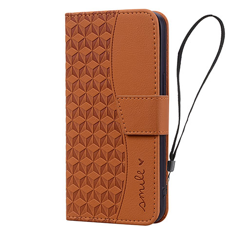 Funda de Cuero Cartera con Soporte Carcasa HF2 para Apple iPhone 14 Pro Max Marron