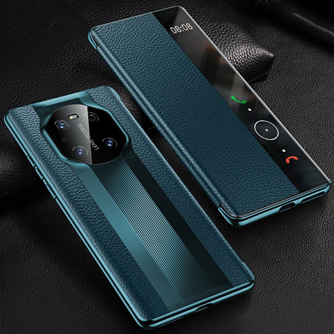 Funda de Cuero Cartera con Soporte Carcasa K01 para Huawei Mate 40 Pro Azul