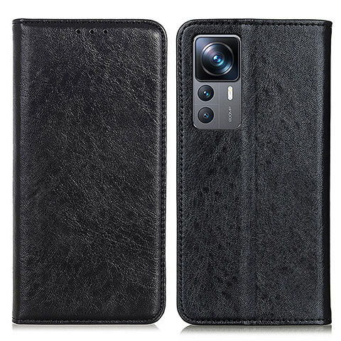 Funda de Cuero Cartera con Soporte Carcasa K01Z para Xiaomi Mi 12T Pro 5G Negro