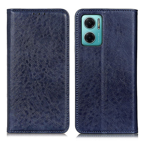 Funda de Cuero Cartera con Soporte Carcasa K01Z para Xiaomi Redmi Note 11E 5G Azul