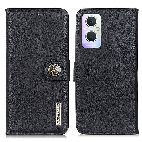 Funda de Cuero Cartera con Soporte Carcasa K02Z para Oppo Reno7 Lite 5G Negro