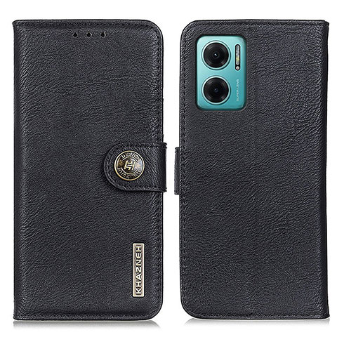 Funda de Cuero Cartera con Soporte Carcasa K02Z para Xiaomi Redmi 10 5G Negro