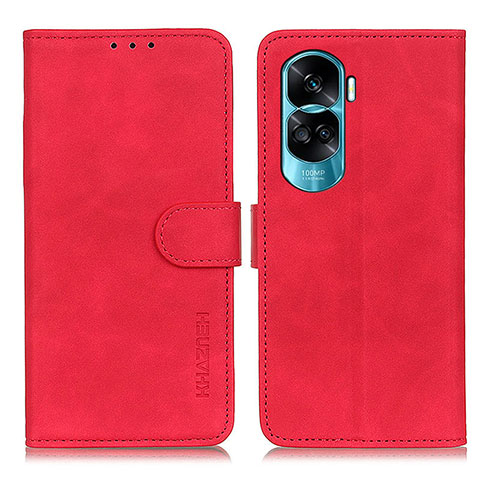 Funda de Cuero Cartera con Soporte Carcasa K03Z para Huawei Honor 90 Lite 5G Rojo
