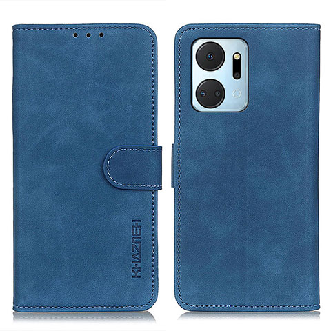 Funda de Cuero Cartera con Soporte Carcasa K03Z para Huawei Honor X7a Azul