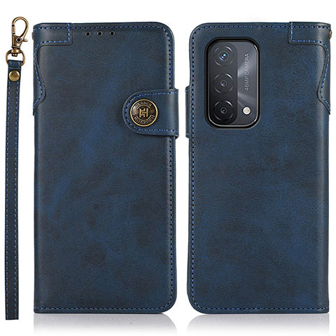 Funda de Cuero Cartera con Soporte Carcasa K03Z para OnePlus Nord N200 5G Azul