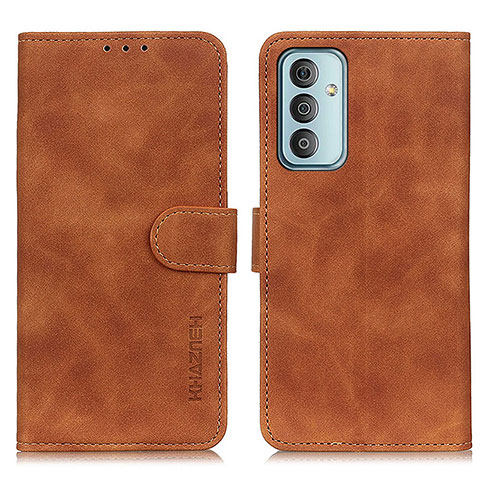 Funda de Cuero Cartera con Soporte Carcasa K03Z para Samsung Galaxy F13 4G Marron