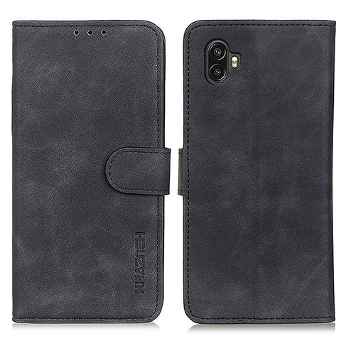 Funda de Cuero Cartera con Soporte Carcasa K03Z para Samsung Galaxy XCover 6 Pro 5G Negro