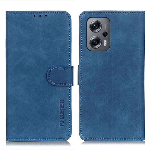 Funda de Cuero Cartera con Soporte Carcasa K03Z para Xiaomi Redmi Note 11T Pro+ Plus 5G Azul