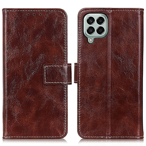 Funda de Cuero Cartera con Soporte Carcasa K04Z para Samsung Galaxy M33 5G Marron