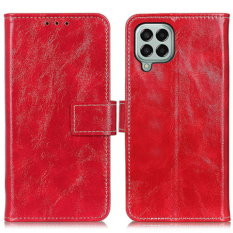 Funda de Cuero Cartera con Soporte Carcasa K04Z para Samsung Galaxy M33 5G Rojo