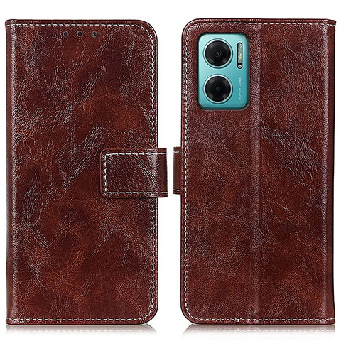 Funda de Cuero Cartera con Soporte Carcasa K04Z para Xiaomi Redmi 11 Prime 5G Marron