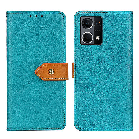 Funda de Cuero Cartera con Soporte Carcasa K05Z para Oppo F21s Pro 4G Verde