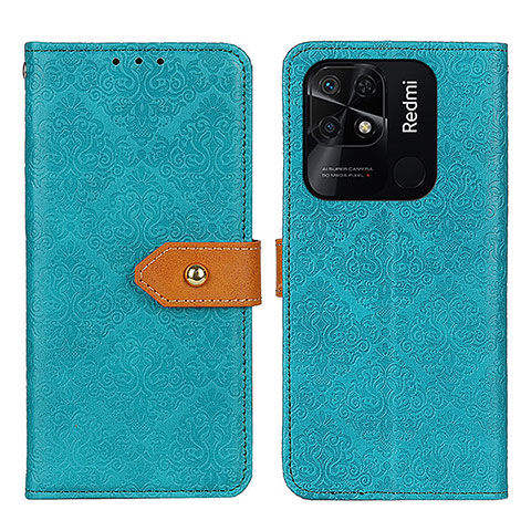 Funda de Cuero Cartera con Soporte Carcasa K05Z para Xiaomi Redmi 10 India Verde