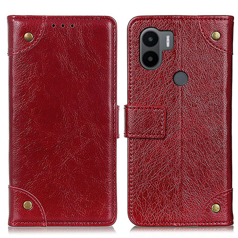 Funda de Cuero Cartera con Soporte Carcasa K06Z para Xiaomi Redmi A1 Plus Rojo