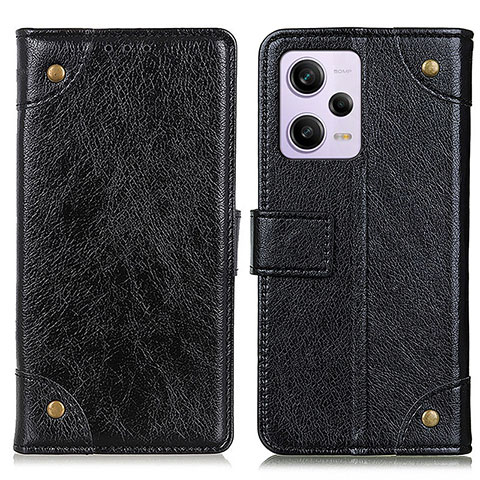 Funda de Cuero Cartera con Soporte Carcasa K06Z para Xiaomi Redmi Note 12 Explorer Negro