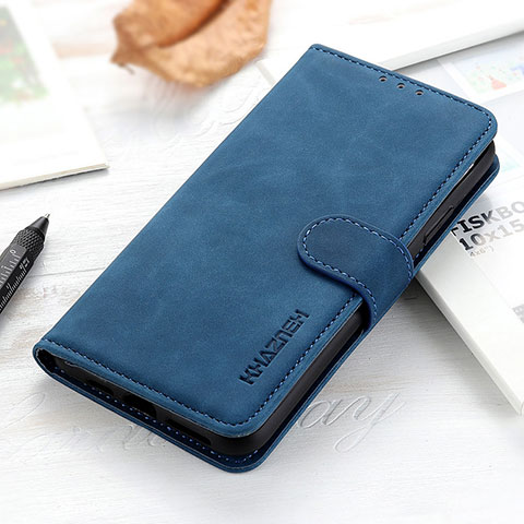 Funda de Cuero Cartera con Soporte Carcasa K08Z para Xiaomi Redmi 12C 4G Azul