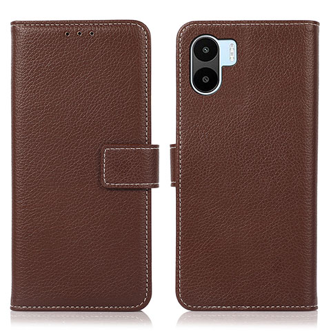 Funda de Cuero Cartera con Soporte Carcasa K08Z para Xiaomi Redmi A1 Marron