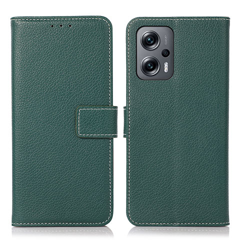 Funda de Cuero Cartera con Soporte Carcasa K08Z para Xiaomi Redmi Note 11T Pro 5G Verde